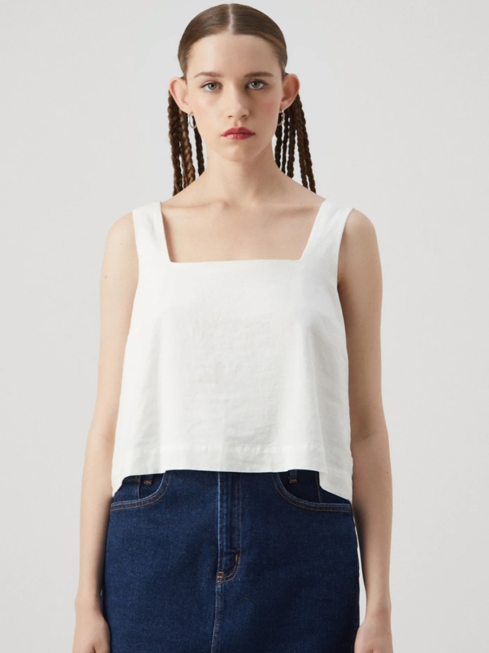 GAP Button-Back Cropped Tank Top Size Small NWT - Picture 5 of 12